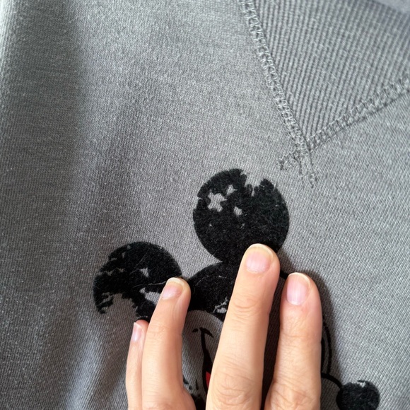 Disney Parks Walt Disney World Mickey Mouse Gray Hoodie Size XS - Picture 4 of 7